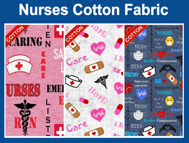 Medical Nurses Cotton Fabric
